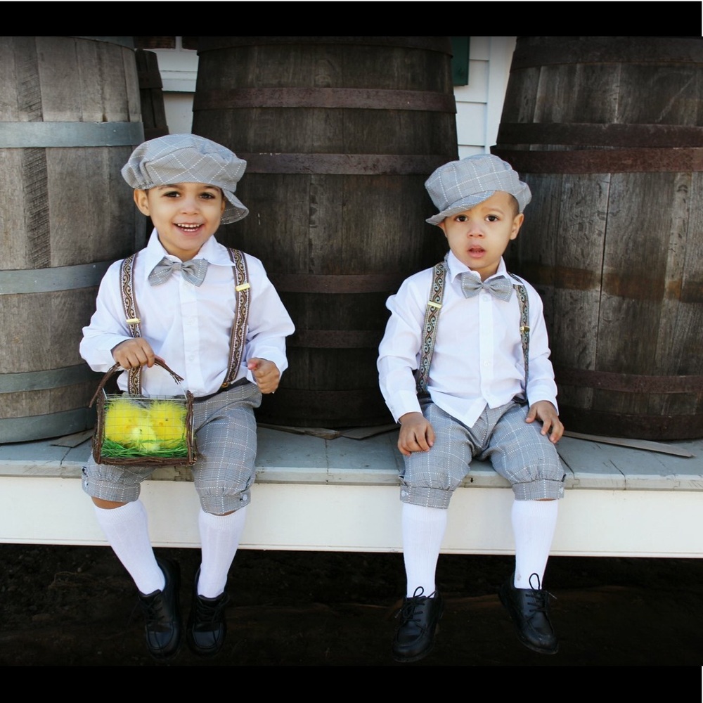 Vintage toddler boy dress set